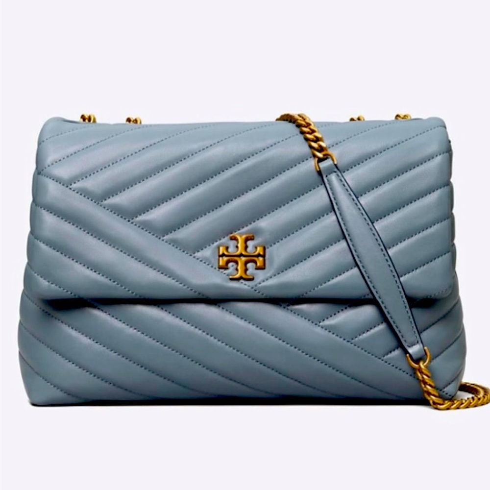 Tory Burch/ Kira Chevron Convertible Leather Shoulder Bag